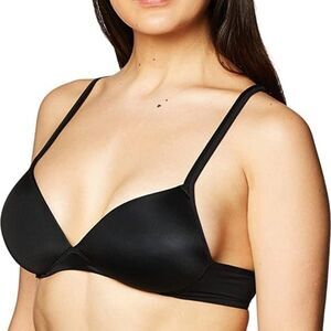 Warner's Bra 36B Black Elements Of Bliss Light Lift Wireless NWT